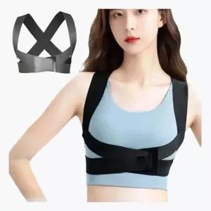 1Pcs 자세 교정기 형태화된 생체역학적 디자인 편안함 착용 백 브레이스 굽힘 조절 가능한 어깨 전체 크기