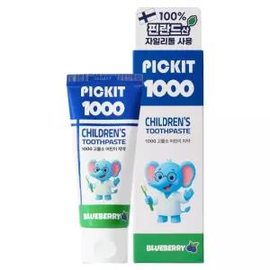 픽킷 1000 고불소 어린이치약 블루베리향 60g 2개