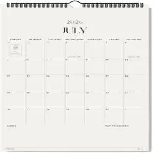 조섬 월 캘린더 2026-2027 2026년 2027년 집과 사무실을 위한 대형 11x17인치 간편한 계획 연말 선물