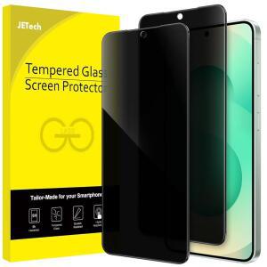 삼성 갤럭시 S25+ / S25 플러스 5G용 JETech 개인정보 보호 화면 보호, 스파이 방지 강화 유리 필름, 지문 ID 호환, 2팩