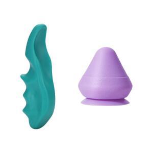 마사지 바디 지압 포인트 도구 건강 관리를 위한 Opexicos 2Pcs 딥 티슈 근육 볼 및 미니 그린 엄지 세이버