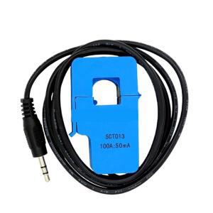 SCT-013-000 10A 20A 30A 50A 60A 100A 접이식 전류 변압기 SCT013000 AC 센서 비침습적 분할 코어(30A 1V)