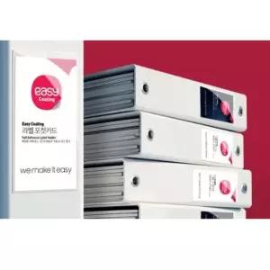 투명 부착형 코너 포켓카드 170x170mm 10매 라벨포켓카드 라벨문구 이름표 라벨카트
