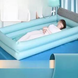 이중층 이동식 에어욕조 목욕통 튜브 목욕 침대