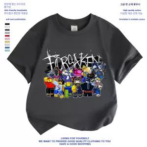 로블록스 반팔티 초등 남아 티셔츠 주니어 등교룩 여름 아동 캐릭터 반소매 상의 어린이 반팔