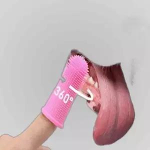 반려동물 실리콘 핑거 돌기 양치 핑거칫솔 치아관리