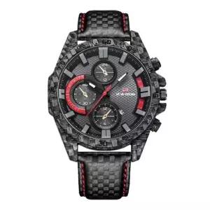 WL VA-2164_레드 손목시계 가죽시계 가죽밴드 패션시계