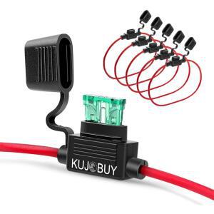 12 AWG 인라인 퓨즈 홀더 12V 업그레이드된 방수 2A 3A 5A 7.5A 10A 15A 20A 25A 30A 해상 차량용 라인 미니 30 AMP 5 PCS