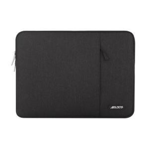 MOSISO 12.9인치 태블릿 슬리브 케이스: IPAD PRO 13 M4 및 AIR M3 M2 12.9 M2 M1 6/5위 매직 키보드 스마트 폴리오 포켓이 있는 폴리에스터 버티컬 백 블랙