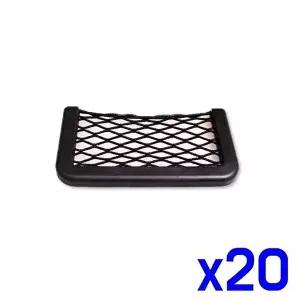 고품질 TBZ 차량 다용도 그물형 부착식 망사포켓 x20개 보관포켓 수납포켓 보관포켓 차량수납용품 WFMFHPS