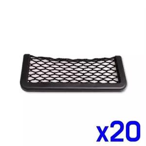 고품질 TBZ 차량 다용도 그물형 부착식 망사포켓-L x20개 차량수납...
