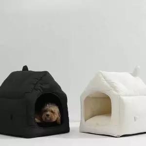 강아지 텐트 소형 겨울 겨울하우스 개집 매트 예쁜강아지집