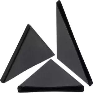 유리 거울 타일 블랙의 모서리 보호를 위한 uxcell 20Pcs 플라스틱 2x50mm 직각형 쿠션
