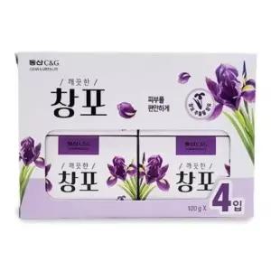 알비누 동산 C앤G 미용비누 세안비누 창포비누 100g 4개