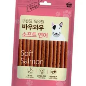 바우와우 애견간식 바우와우 강아지져키 소프트 연어져키 150g