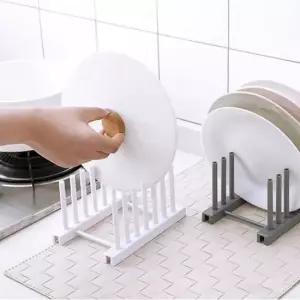 주방 싱크대 접시 정리대 화이트 접시꽂이 조리도구 보관함 조리 정리