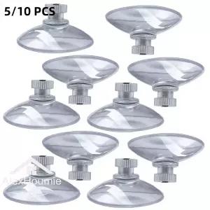 유모차 바퀴 교체  5/10Pcs 25/32/41/53mm PVC 투명 엄지 나사 흡입 컵 흰색 너트 고무 여닫이 창 빨판 세