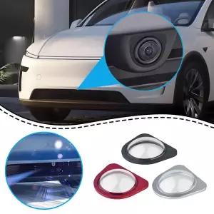 유모차 바퀴 교체 Tesla Model Y YL 3 용 HD 전면 카메라 강화 유리 보호 장치 방수 방지 스크래치 쉴드 자