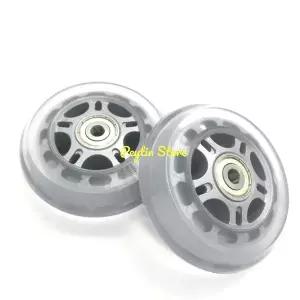 유모차 바퀴 교체  무소음 핸드카트 수하물 카트 스쿠터 싱글 휠 75mm 80mm 100mm 직경 x 24mm 총 너비 6mm