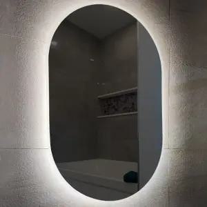 고품질 직타원 확산 LED 화장실 욕실조명거울 2Color LUVITZ (WD2E67E)
