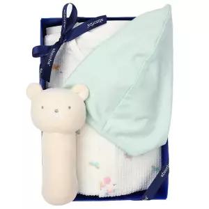 갤러리아 (압소바출산,백일세트)베아트7부우주복(모자)+막대딸랑이세트(A13-