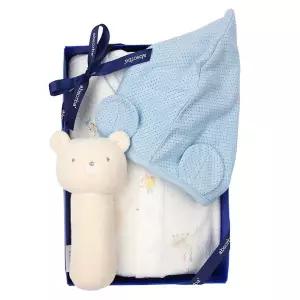 갤러리아 (압소바출산,백일세트)주피아7부우주복(모자)+막대딸랑이세트(A13-