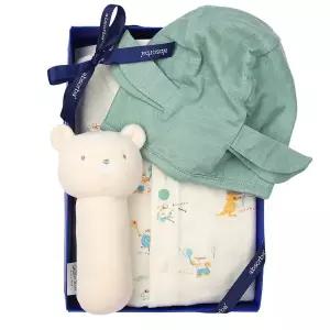 갤러리아 (압소바출산,백일,우주복)콩작무소우주복(모자)+막대딸랑이세트(A