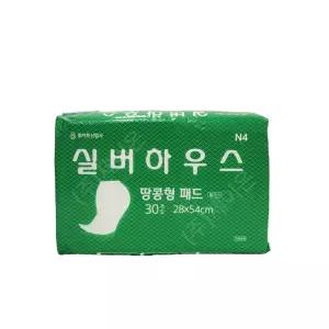 실버하우스 플러스 속기저귀 땅콩형 패드 중형 30매 9팩
