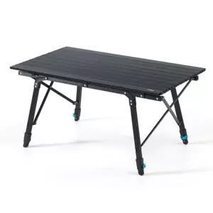 [자르파라]경량 알루미늄 열강한 스틸소재 캠핑 블랙 롤테이블(90cm)