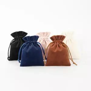 5pcs 대량 귀걸이 반지 보석용 벨벳 정리 파우치 9x12cm 메이크업 보관 웨딩 선물 가방