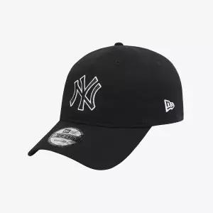 [뉴에라](광주신세계)MLB 뉴욕 양키스 베이직 아웃라인 언스트럭쳐 볼캡 블랙 15216773