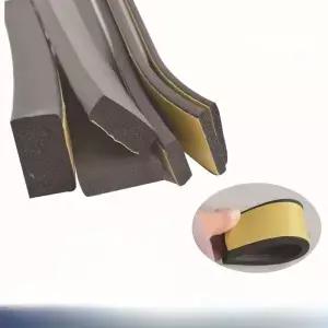 후면 EPDM 폼 고무 스트립 자체 접착 테이프 스폰지 단면 도장 충돌 방지 개스킷