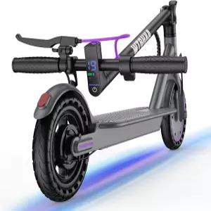 전기 스쿠터 좌석이 있는 350W 모터 19mph 속도 15마일 범위 8.5인치 솔리드 타이어 접이식 듀얼
