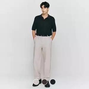 지오다노 남성 여름 루즈핏 린넨 코튼 혼방 마 밴딩 팬츠 긴바지 115529 LE1219