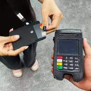블랙 릴홀더 카드지갑 사원증 목걸이 케이스