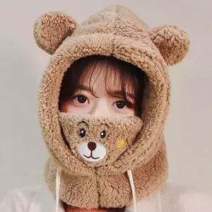 [골드스마일]겨울끝장템 곰돌이 양털 워머후드
