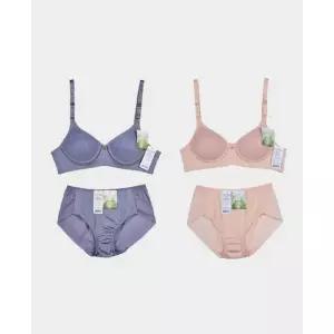 50대브라 인견 데일리 노와이어 햄팬티 B컵 세트 30대여성속옷