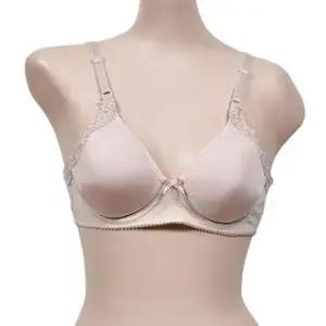 (고아라)(BR5488)우아한 자수 자연느낌섬유 무지 A컵 브라 뽕