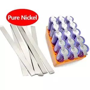 20pcs 순수 니켈 스트립 시트 18650 배터리 스폿 용접 DIY 팩 연결 길이 100mm