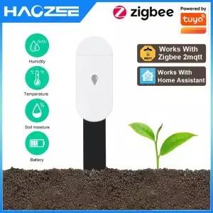 Zigbee 온도 습도 수분 감지기 스마트 토양 테스터 센서 전화 App 홈 가든 용 실시간 모니터