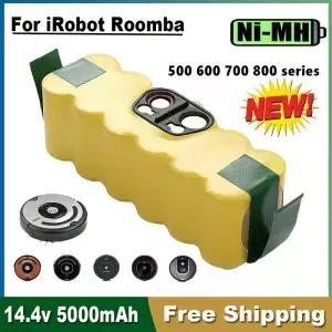 iRobot 500 600 700 800 900 시리즈 배터리 Roomba14.4 V 620 650 770 780 580 용 14.4V 5000mAh