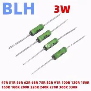 10PCS RX21 3W 권선 저항 5 47R 51R 56R 62R 68R 75R 82R 91R 100R 120R 150R 160R 180R 200R 220R 240R