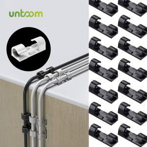 Untoom 케이블 정리 클립 데스크탑 PC 관리자 관리 핸드폰 충전 라인 와이어 와인더 USB 벽 데이터