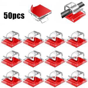 케이블 정리함 클립 관리 와이어 보빈 50 거치대 관리자 USB 충전 와인더 코드 라인 데이터 벽걸이