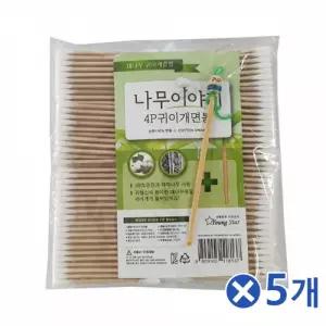 귀이개 포함 나무이야기 면봉 400px5개 면봉대용량