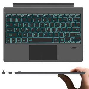 Microsoft Surface Pro 7 6 5 4 3 Bluetooth 7-Color LED 백라이트 초슬림 충전식 배터리 멀티터치용 무선 키보드 유형 커버 트랙패드 마우스 교체