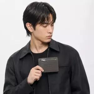 아디다스 26SS Leather Wallet HM31GD051 GRAY) 가죽 지갑)