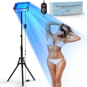 50W 태닝 램프 삼각대 일광 욕실 UV 바디 파장 460nm  48PCS 푸른 빛 스킨 케어