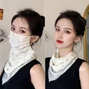여성 스카프 마스크 여름 얼굴햇빛가리개 여자 등산마스크 쿨마...