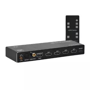 4x1 HDMI2.0분배기 미우 4K ARC 광케이블 HDMI분배기
